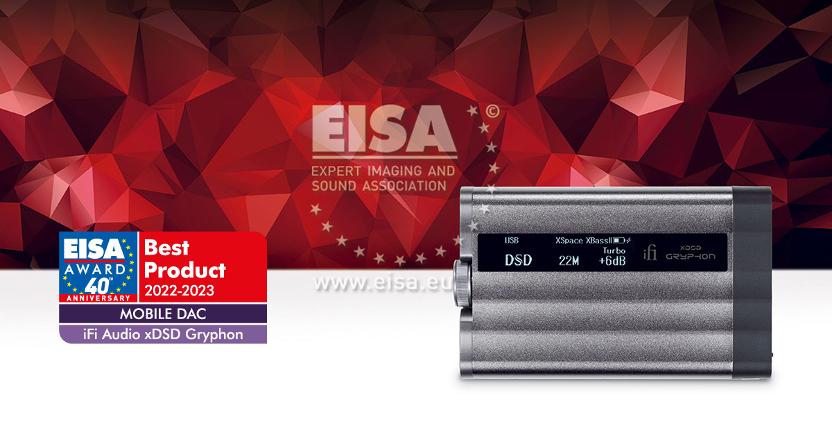 iFi xDSD Gryphon é EISA Best Mobile DAC - topo